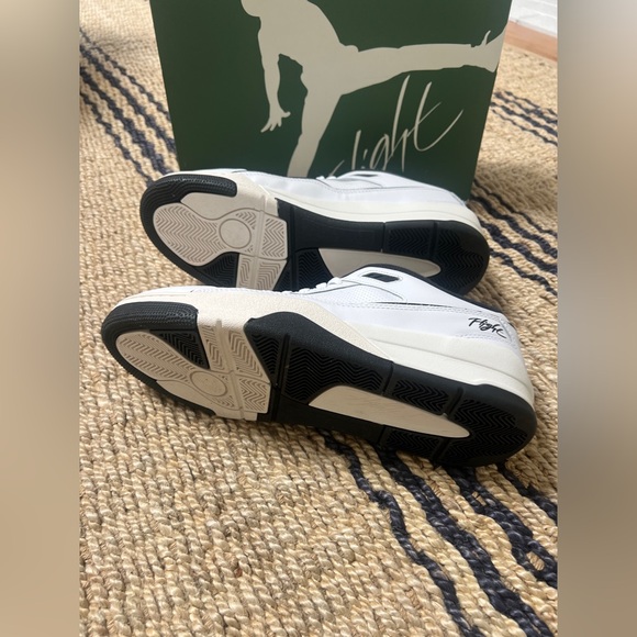 Jordan Flight Court Men’s White/Black Sneakers. Size 12 New in box. - Picture 5 of 8